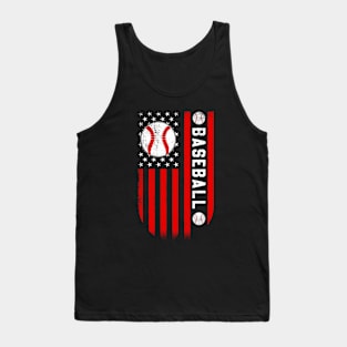 American Flag Baseball Team for Men Boys Girls Women Tank Top